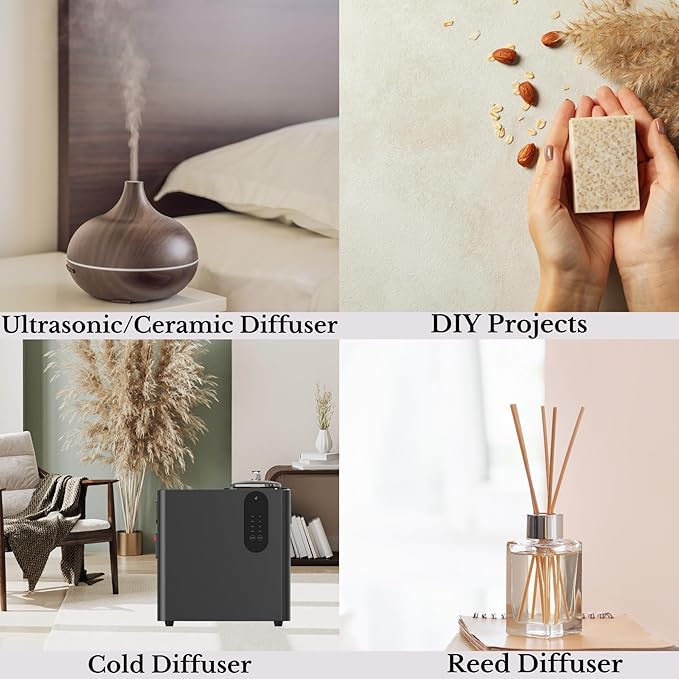 Hotel Diffuser Oil Inspired by The Nobu Hotel Scent - 500 mL 16.9 fl oz - Essential Oil Blend Jasmine, Lilly, Sandalwood & Fresh Citrus for HVAC & Ultrasonic Diffusers - Nobu Essence