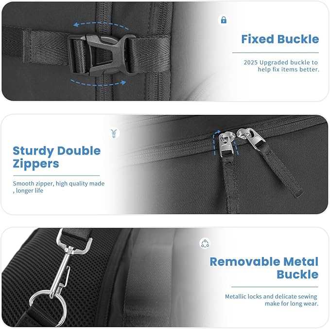 Travel Backpack for Men Women, Personal Item Travel Bag with Multi-Pockets, Airline Approved Carry on Backpack Fits 16inch Laptop, Waterproof Casual Backpack for College,Travel, Work