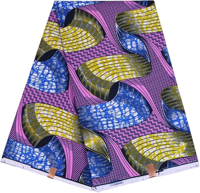 African Wax Prints Fabric New Ankara Bazin 6 Yards African Fabric for Party Dress A12