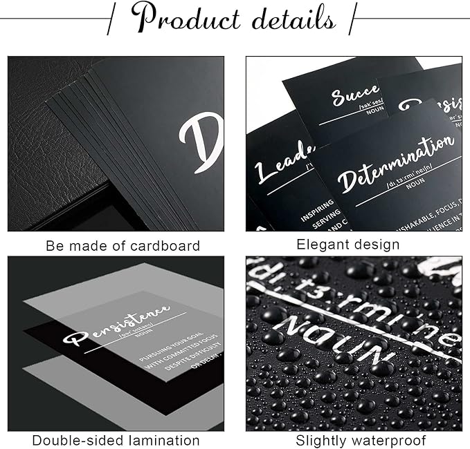 9 Pieces Inspirational Phrases Wall Art Prints Motivational Sayings Quote Poster Positive Print Decoration for Teens Adults Living Room Office Classroom College Decor, Unframed, 8 x 10 Inch (Black)