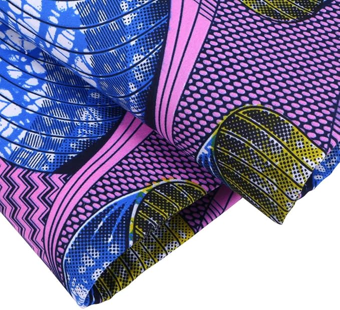 African Wax Prints Fabric New Ankara Bazin 6 Yards African Fabric for Party Dress A12