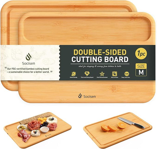 Bamboo Cutting Board Set Over Sink Non Toxic Wooden Cutting Boards Men Birthday Christmas Valentines Father Day Gifts Ideal from Wife Romantic Anniversary Best Cool Gadget Awesome Who Have Everything