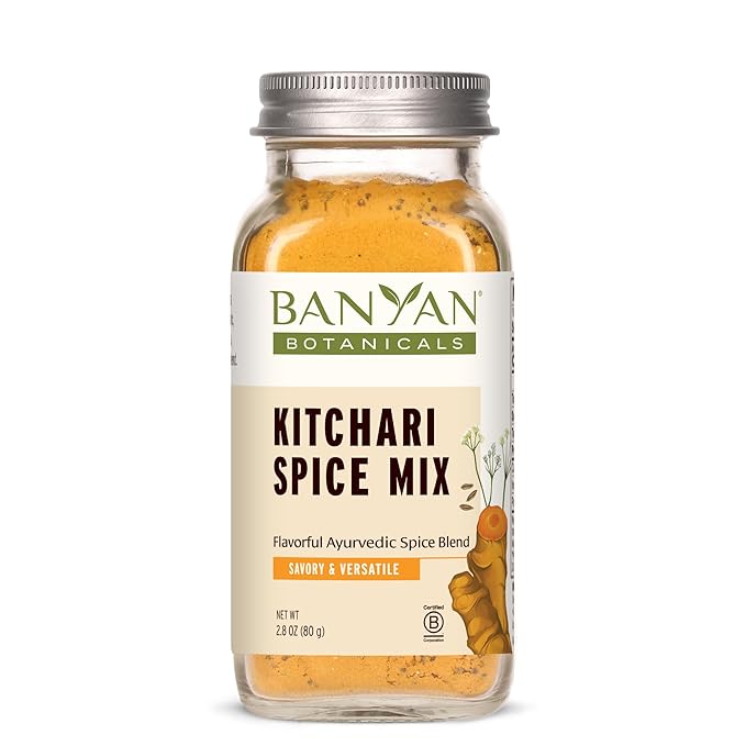 Banyan Botanicals Kitchari Spice Mix – Ayurvedic Kitchari Blend with Organic Herbs & Spices – for Ayurvedic Meals & Digestive Health – 2.8 oz – Non GMO Sustainably Sourced Vegan
