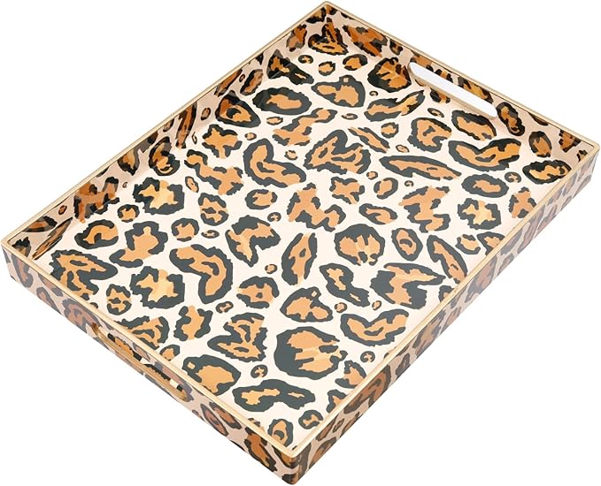 Coffee Table Tray, Serving Trays with Handles, Large Tray for Ottoman Coffee Table, Trays for Living Room Modern