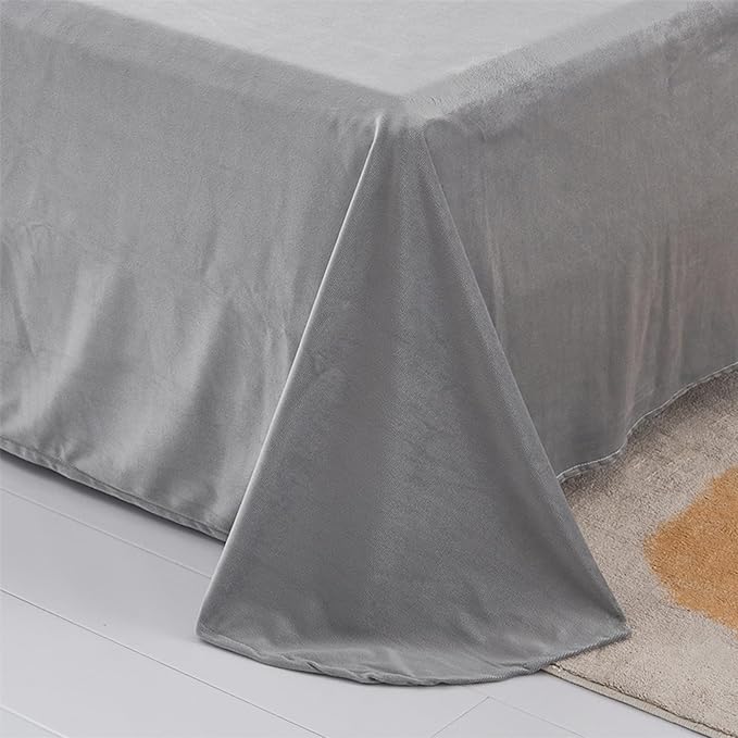 MorroMorn 5 PCS Shaggy Duvet Cover Bedding Set - Fluffy Comforter Cover Long Faux Fur Luxury Ultra Soft Cozy (Marble Gray, Full/Queen)