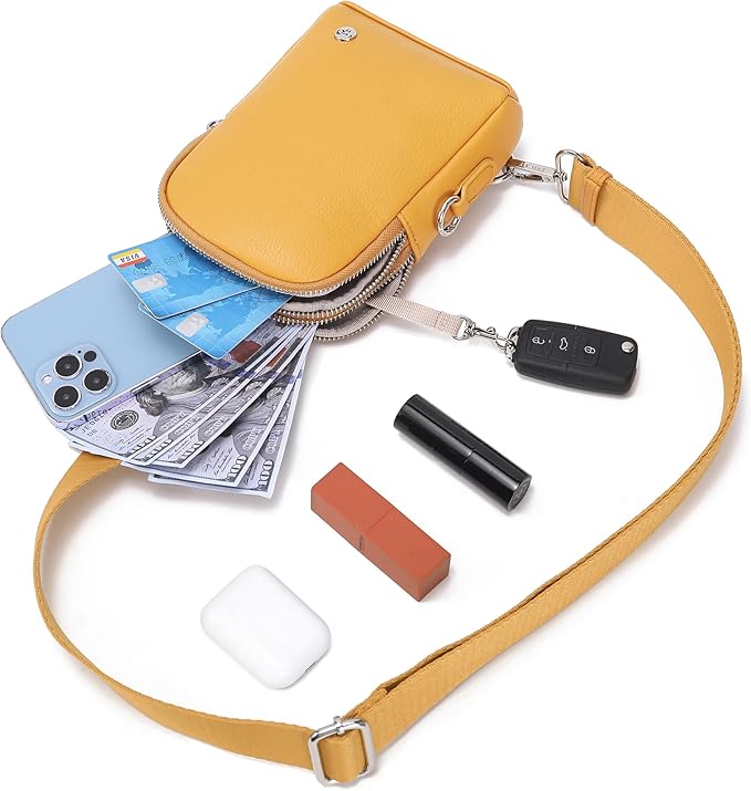 INICAT Travel Small Sling Bag Leather Crossbody Bags for Women Fanny Packs Cross Body Bag for Woman Cross Body Purses