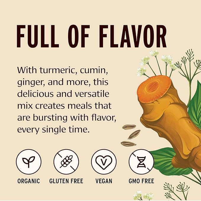 Banyan Botanicals Kitchari Spice Mix – Ayurvedic Kitchari Blend with Organic Herbs & Spices – for Ayurvedic Meals & Digestive Health – 2.8 oz – Non GMO Sustainably Sourced Vegan