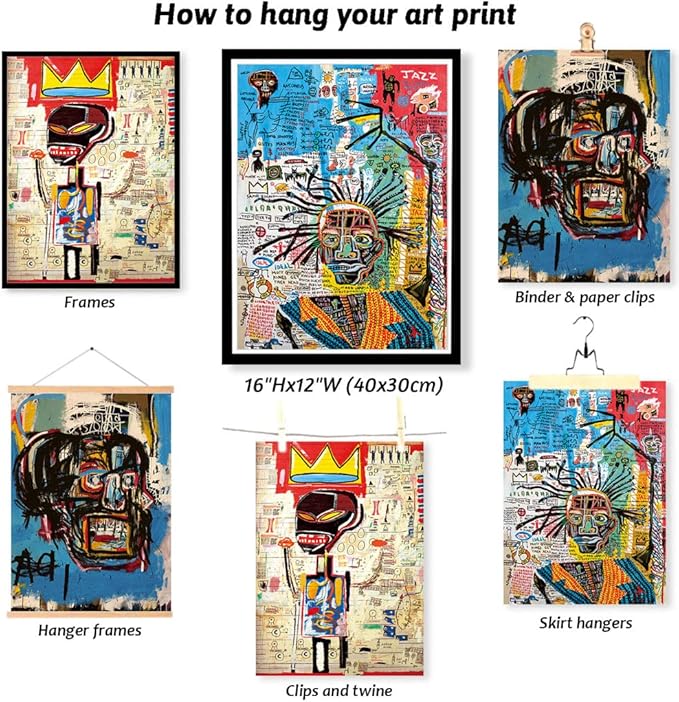 3 Pieces of Street Art Blue Graffiti Wall Decor Prints Modern Artist Aesthetics Canvas Painting Artwork Abstract Picture Poster Man Cave Living Room Bedroom Bathroom Office Home Decorations Unframed