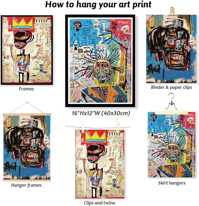 3 Pcs Street Wall Art Modern Abstract Pictures Poster Prints Wall Decor Artist Blue Color Print Canvas Painting for Living Room Bedroom Bathroom Office Home Decorations Unframed