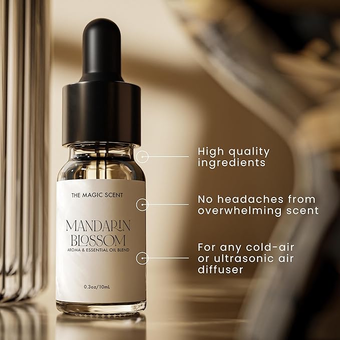 Mandarin Blossom Diffuser Oil - Cold-Air & Ultrasonic Scented Oils for Diffuser Inspired by St. Regis Hotel, Maldives - Essentiala Oils for Diffusers Aromatherapy 10 ml