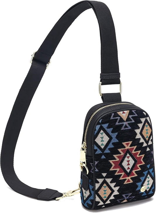 INICAT Travel Small Sling Bag Leather Crossbody Bags for Women Fanny Packs Cross Body Bag for Woman Cross Body Purses