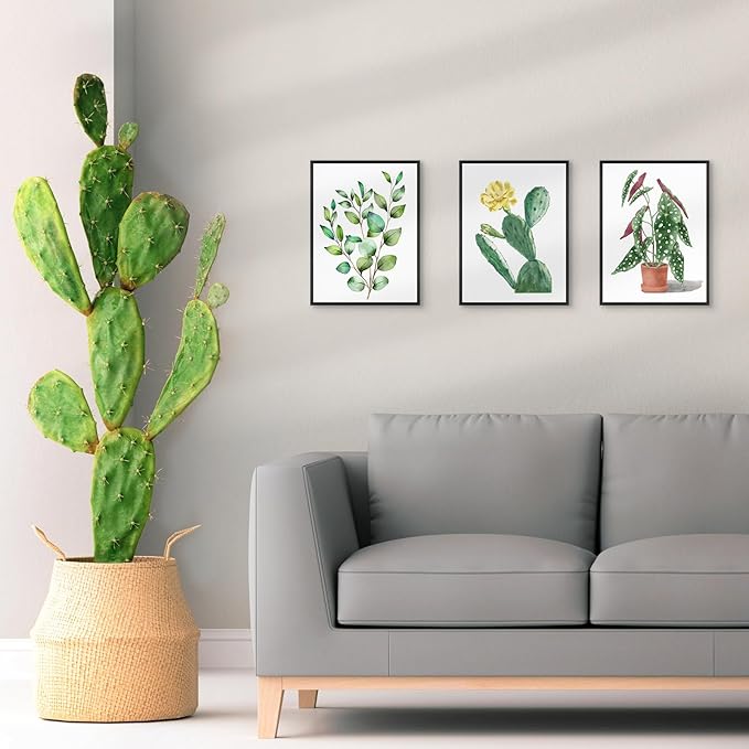 Golden State Art 12x16 Picture Frame 3 Pack - Aluminum Frames with 8.5x11 Removable Mats & Real Glass, Display 12x16 Posters or 8.5x11 Photos - Black Gallery Wall Frames for Home Office Decor