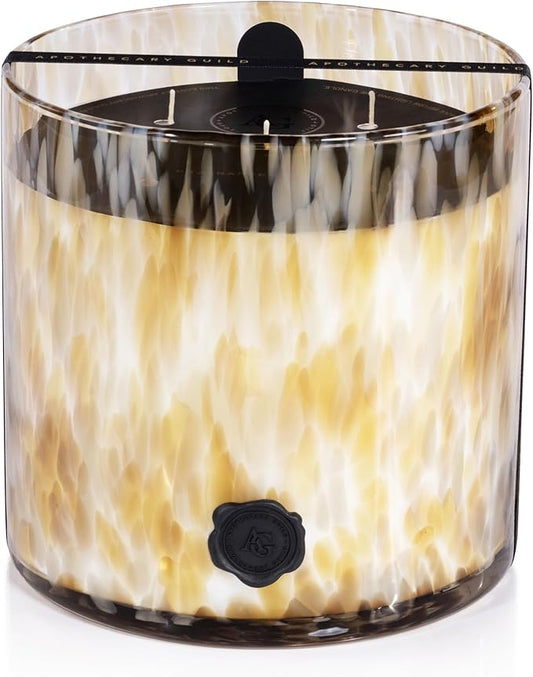 Zodax Apothecary Guild Scented Opal Glass Jar Candle- 128 oz/5-Wick - Javanese Vetiver