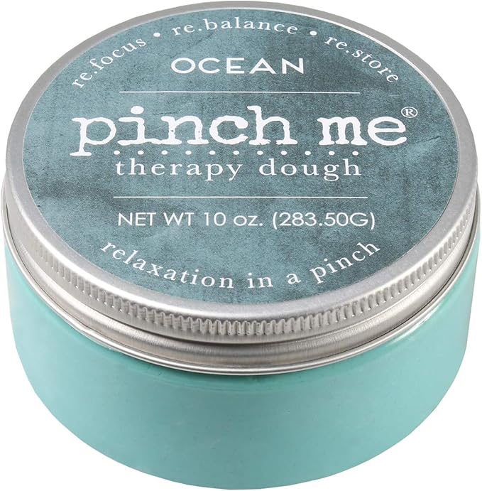 Pinch Me Therapy Dough - Holistic Aromatherapy Stress Relieving Putty - 10 Ounce Ocean Scent
