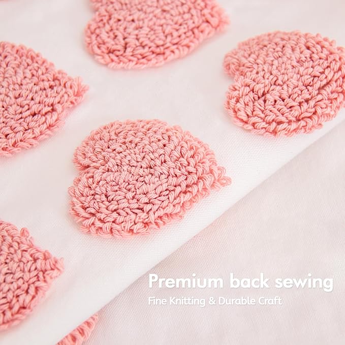 lifein 18x18 Pillow Covers-Throw Pillow Cover,Tufted Boho Jacquard Pillow Covers,Farmhouse Decorative Pillow Cover,Pillow Cases for Gift,Couch,Sofa,Bed,Chair,Living Room,Home Decor(18x18inch)