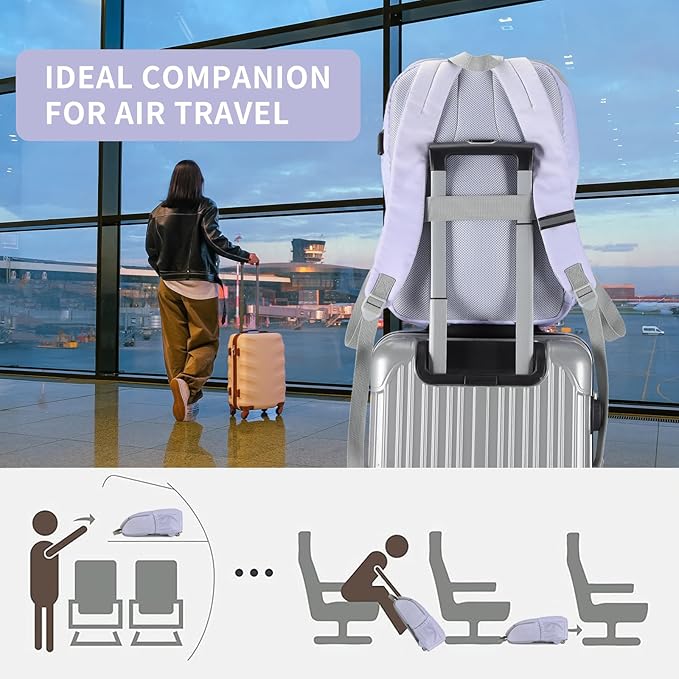 MAXTOP Deep Storage Laptop Backpack with USB Charging Port[Water Resistant] College Computer Bookbag Fits 16 Inch Laptop