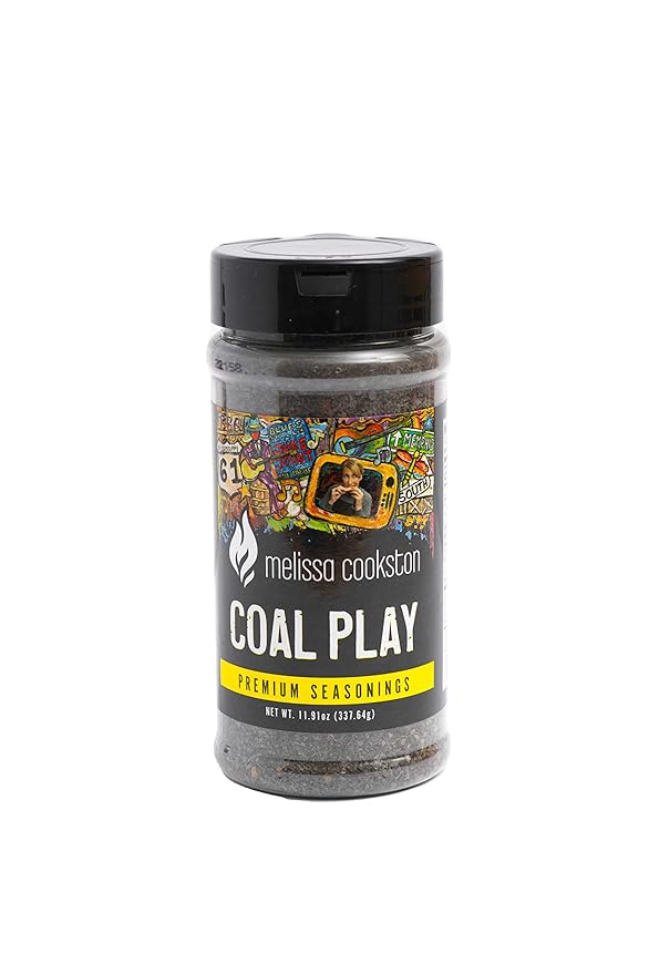 Melissa Cookston's Coal Play BBQ Rub, Award Winning Barbecue Rubs, 11.91 Oz