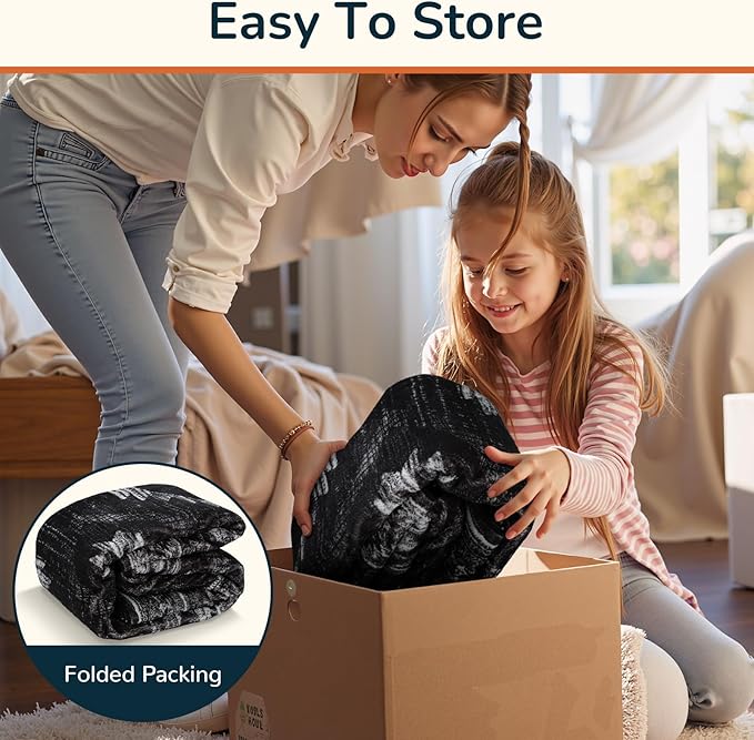 Area Rug 4x6 Rug Machine Washable Non-Slip Low Pile Print Pattern Western Rug for Living Room Bedroom Entryway Tribal Series-Black