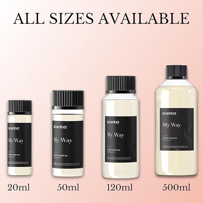 My Way Hotel Diffuser Refill Oil Inspired by The The 1 Hotel Miami Beach- 500 ml 16.9 fl oz - Essential Oil Blend Sandalwood, Cedar & Lemon Notes for Aromatherapy HVAC Diffuser