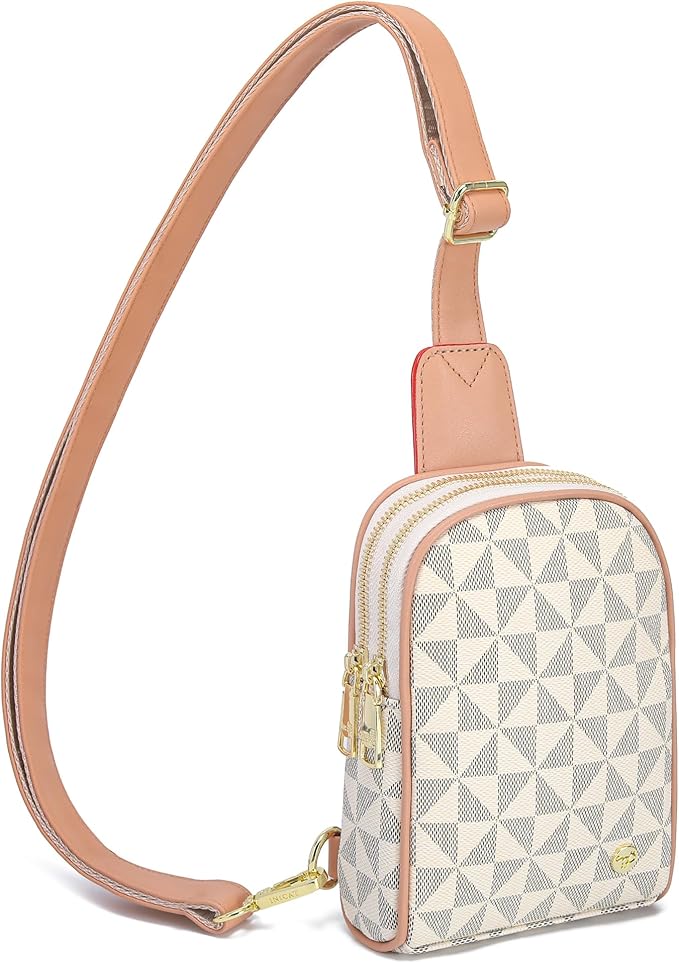 INICAT Travel Small Sling Bag Leather Crossbody Bags for Women Fanny Packs Cross Body Bag for Woman Cross Body Purses