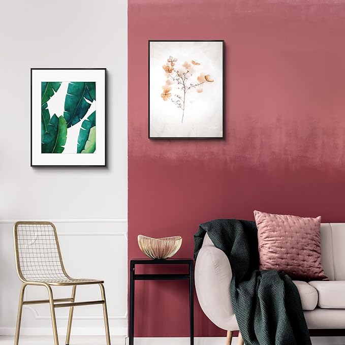 Golden State Art 14x18 Picture Frame 3 Pack - Aluminum Frames with 11x14 Removable Mats & Real Glass, Display 14x18 Posters or 11x14 Photos - Black Gallery Wall Frames for Home Office Decor