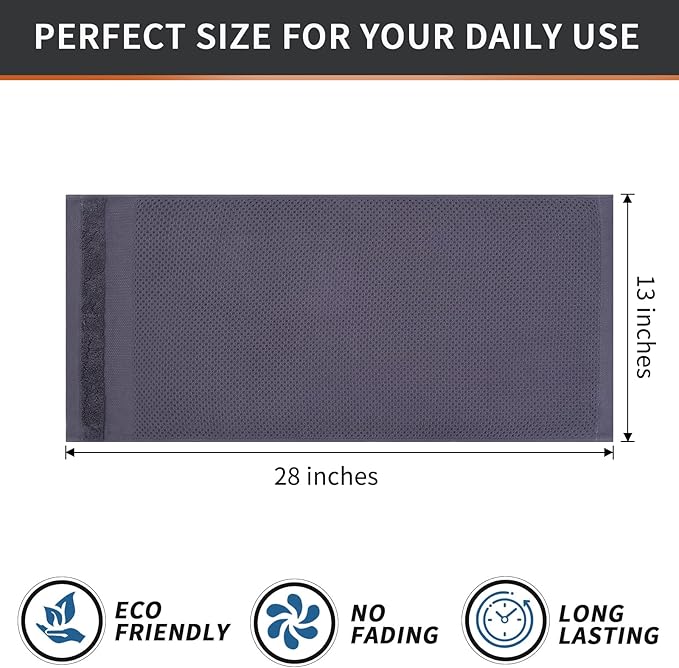 Homaxy 100% Cotton Waffle Weave Kitchen Towels, 13 x 28 Inches Super Absorbent and Machine Washable Dish Towels for Drying Dishes, 4-Packs, Mix Color