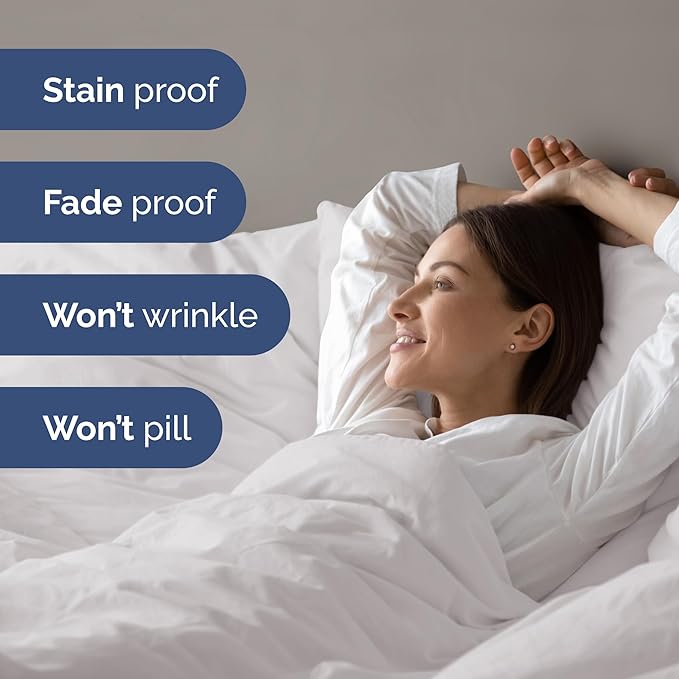 Duvet Cover King Size Set - Extra Soft King Size Duvet Cover 104 x 90 with 2 Pillow Shams - Hotel Luxury Easy Care and Fade Free w/Zipper Closures & Ties - Comfy Breathable Bedding Set (French Grey)