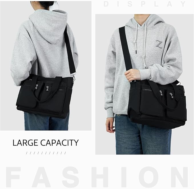 Tote Bag for Women Canvas Handbags for Woman Crossbody Bags with Multiple Pockets