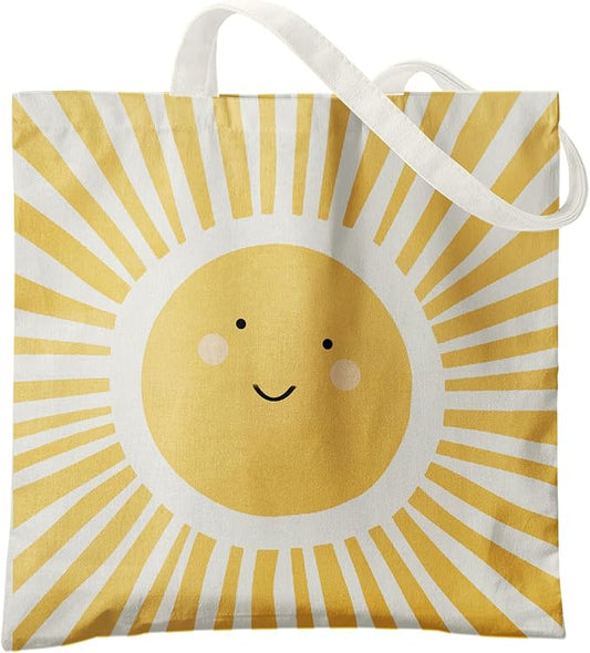 Cute Tote Bags, Sunshine Canvas Tote Bag for Women, Funny Sun Tote Bag, Sunshine Gifts for Women, Sunshine Reusable Grocery Bags Shopping Bags