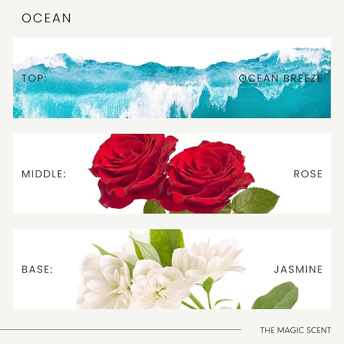 Ocean Diffuser Oil - Hotel & Home Luxury Scents Inspired by Bvlgari Resort, Bali - Oil Scents for Home Designed for Use in All Diffusers - 16.9 fl oz, 500 mL