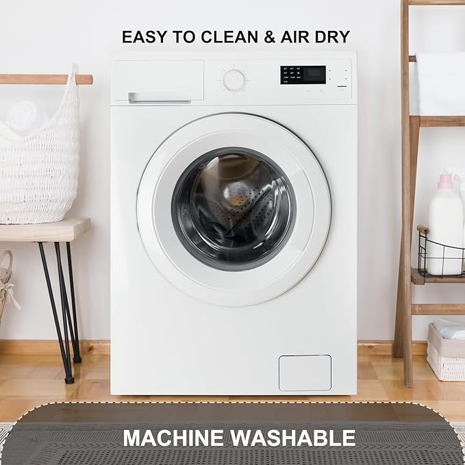 Bath Mat for Tub & Shower, Non Slip Soft Bathmat with Suction Cups & Drain Holes, Machine Washable Bathtub Floor Liner Mats for Bathroom, 35x16 Inch, Gray