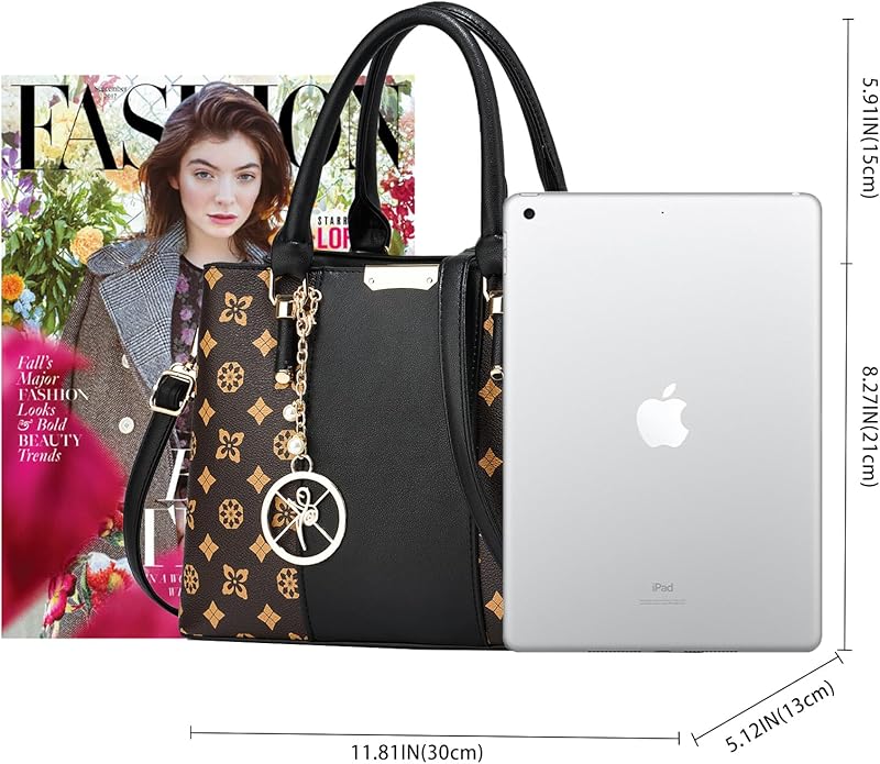 KURGOOL Women Purses and Handbags Top Handle Satchel Shoulder Bags Messenger Tote Bag for Ladie