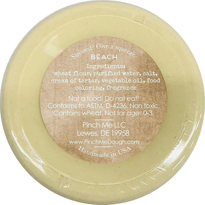 Pinch Me Therapy Dough - Holistic Aromatherapy Stress Relieving Putty - 10 Ounce (Beach)