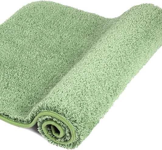 Walensee Large Bathroom Rug (24 x 40, Sage Green) Extra Soft and Absorbent Shaggy Bath Mat Machine Washable Microfiber Non Slip Luxury Floor Mat