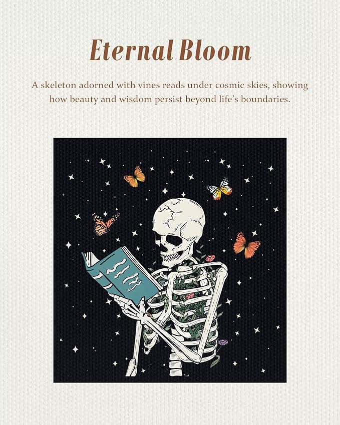 Canvas Tote Bag for Women - Aesthetic Canvas Totes with Pockets Cute Reusable Cloths Ladies Shoulder Bag