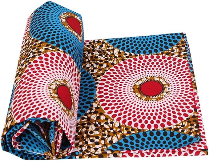 African Polyester Wax Prints Ankara Fabric 6 Yard African Fabric for Party Dress