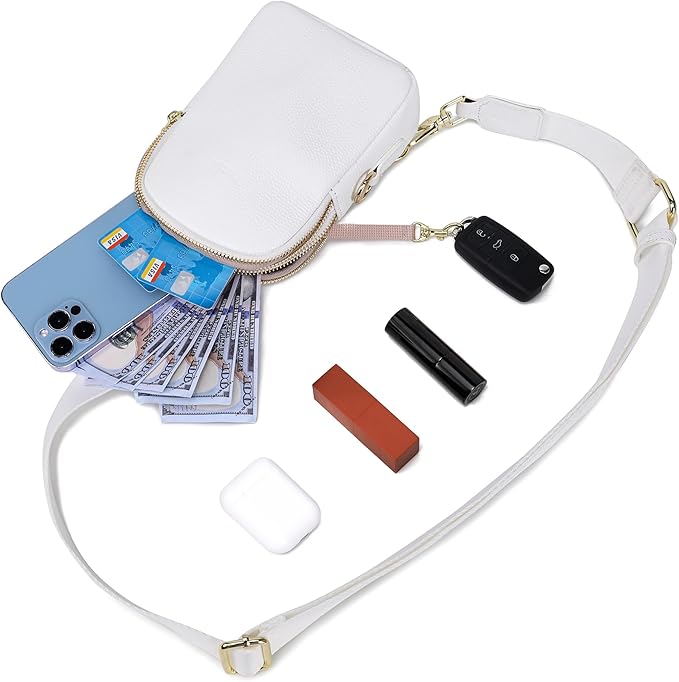 INICAT Travel Small Sling Bag Leather Crossbody Bags for Women Fanny Packs Cross Body Bag for Woman Cross Body Purses