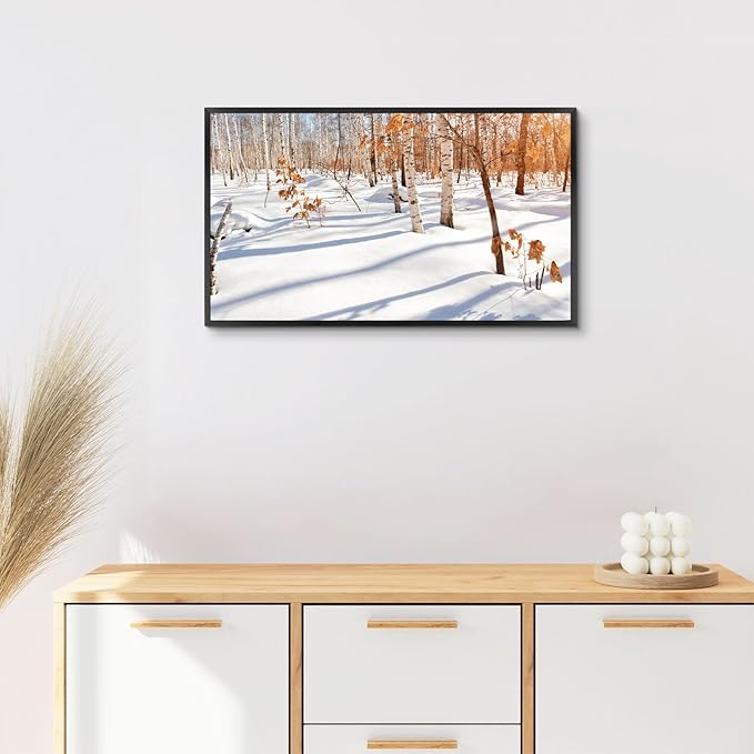 Golden State Art, 14x24 Aluminum Picture Frame, Black Metal Thin Poster Frames for 14 x 24 inch Photo, Acrylic Front, Wall Hook for Horizontal or Vertical Display, 3 Pack