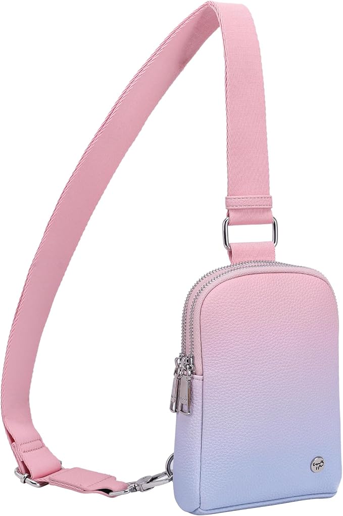 INICAT Travel Small Sling Bag Leather Crossbody Bags for Women Fanny Packs Cross Body Bag for Woman Cross Body Purses