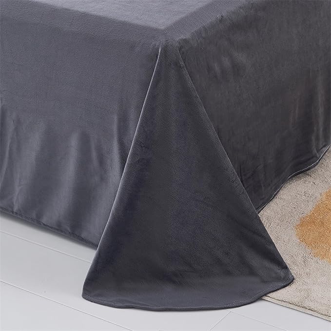 MorroMorn 5 PCS Shaggy Duvet Cover Bedding Set - Fluffy Comforter Cover Long Faux Fur Luxury Ultra Soft Cozy (Grey, King/California King)