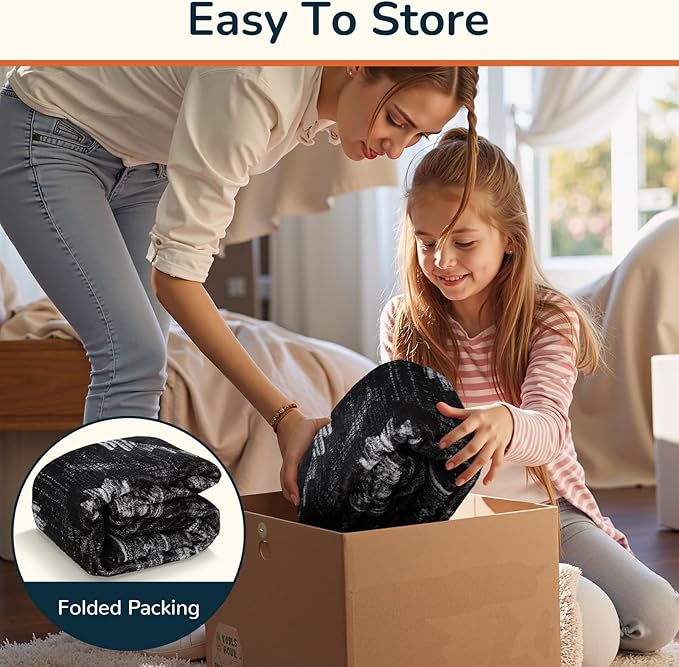 Area Rug 6x9 Rug Machine Washable Non-Slip Low Pile Print Pattern Western Rug for Living Room Bedroom Entryway Tribal Series -Black