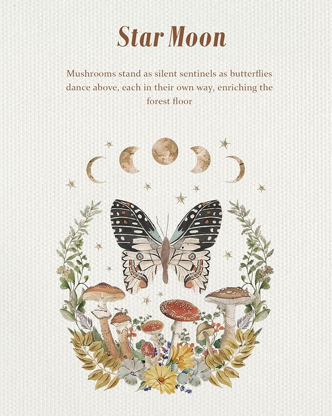 Aesthetic Tote Bag for Girls - with Magnetic Buckle and Zipper Inner Pocket for Women Lady Canvas Cotton Tote Bag