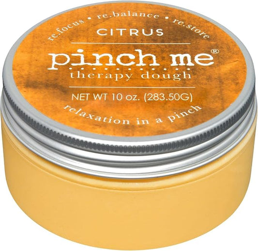 Pinch Me Therapy Dough - Holistic Aromatherapy Stress Relieving Putty - 10 Ounce (Citrus)