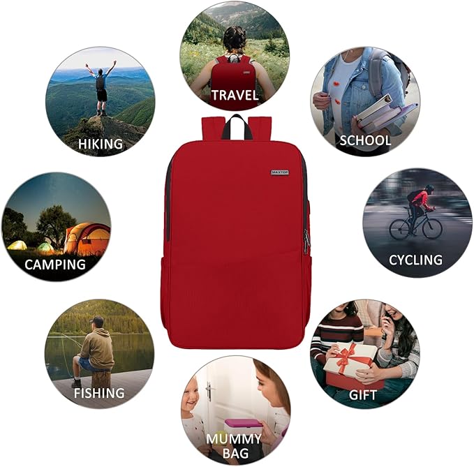 MAXTOP Deep Storage Laptop Backpack with USB Charging Port[Water Resistant] College School Computer Bookbag Fits 17 Inch Laptop