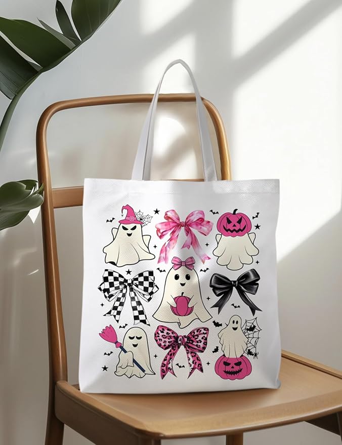 Halloween Tote Bag, Halloween Gifts for Women, Horror Tote Bag, Reusable Grocery Bags Shopping Bags