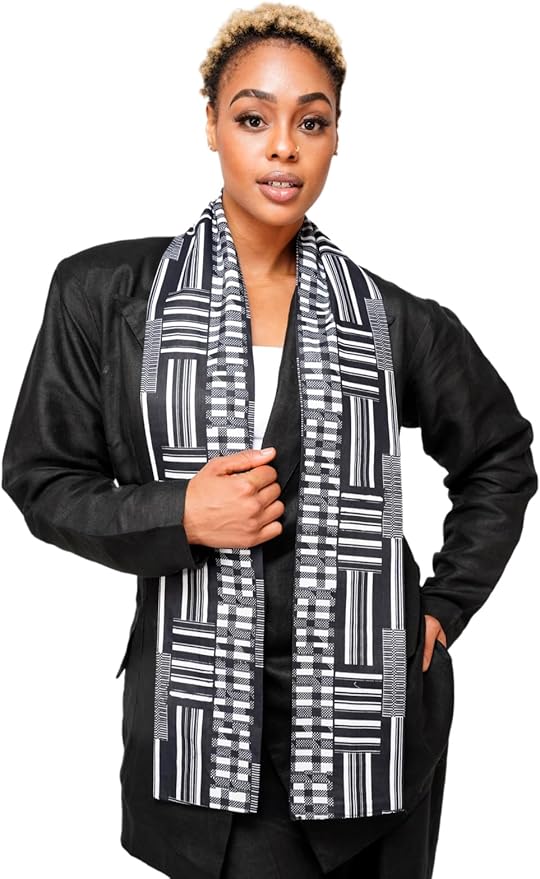 Dupsie's 1pc Kente African Print Graduation Stole, Made in Africa Black History, Festivals, Cultural, HBCU, Graduate, Schools