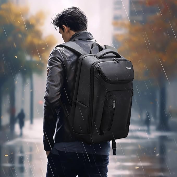 HOMIEE Business Smart Backpack Waterproof 15.6 Inch Laptop Backpack with USB Charging Port, Flight Approved Durable Commute College Backpack Carry on Bag for Men