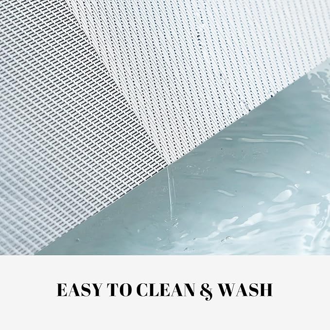 Placemats Set of 12 Vinyl/Plastic Woven Place Mats for Kitchen Table Indoor/Outdoor Washable Placemat Wipeable Dining Table Mats (Silver Cube,12)