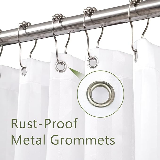 Extra Wide Boho Shower Curtain 180Wx70H Wrap Around Clawfoot Tub Curtain Sage Green Modern Bohemian Abstract Gold Leaves Mid Century Bathroom Decor Minimalist Bath Fabric Polyester 32 Pack Hook