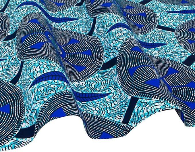 African Fabric 6 Yard Printed Wax Cloth African Ankara Fabric for Party Dress